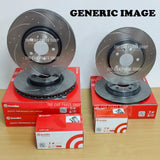 FOR VOLVO XC90 D5 MK2 BREMBO DRILLED GROOVED FRONT REAR BRAKE DISCS & BRAKE PADS