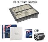 FOR HONDA CIVIC 1.3 MK8 HYBRID BOSCH SERVICE FILTER KIT SUMP PLUG