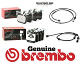 FITS BMW 320D MSPORT F31 FRONT & REAR BREMBO BRAKE PADS + NEW SENSORS