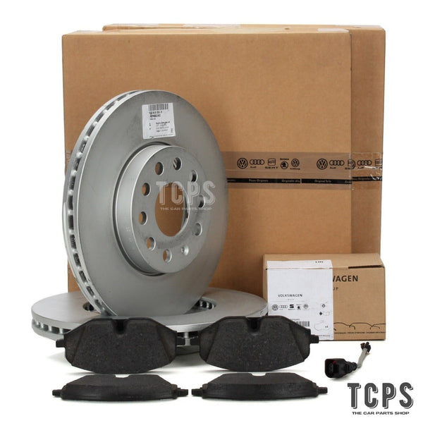 FOR VW GOLF MATCH 1.6 TDI MK7 GENUINE FRONT BRAKE DISCS 288MM & PADS NEW OEM