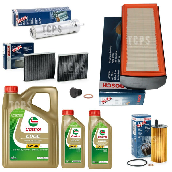 FOR BMW 640D COUPE F13 FULL BOSCH SERVICE KIT BRAND NEW 7L CASTROL EDGE