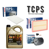 FOR VW POLO 1.0 PETROL MK6 BOSCH OIL AIR CABIN FILTERS & 5L 0W20 MOTOR OIL