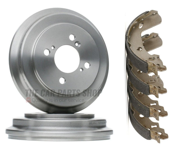 FOR SUZUKI SWIFT 1.3 DDiS RS MK2 REAR BRAKE DRUMS PAIR 238MM REAR BRAKE SHOES
