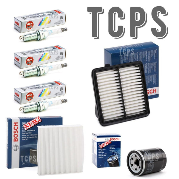 FOR KIA CEED 1.0 PETROL MK3 BOSCH SERVICE KIT OIL CABIN & AIR NGK PLUGS X3