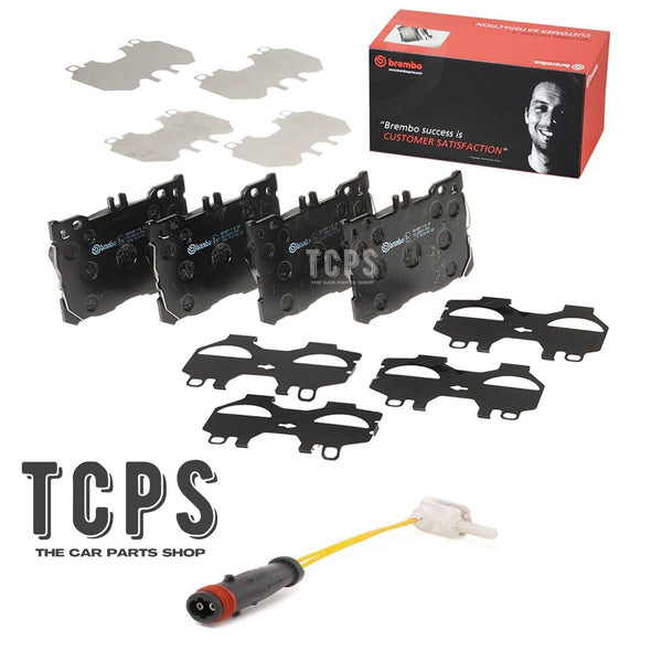 FOR MERCEDES BENZ GLC 220D W205 BREMBO FRONT BRAKE PADS SET AND SENSOR