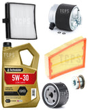 FOR RENAULT SCENIC1.5 DCI DYNAMIQUE MK2 FULL SERVICE KIT 5L TECHNOLUBE 5W30