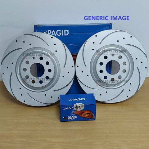 FOR FORD FOCUS TURNIER 1.6 Ti 10-20 PAGID FRONT DRILLED GROOVED DISCS 278MM&PADS