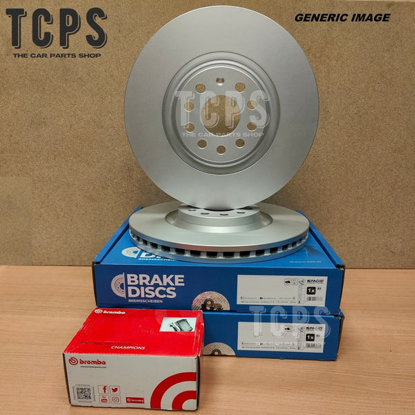 FITS AUDI A5 CONVERTIBLE 2.7 TDI 2009+ PAGID FRONT DISCS 314MM + BREMBO PADS