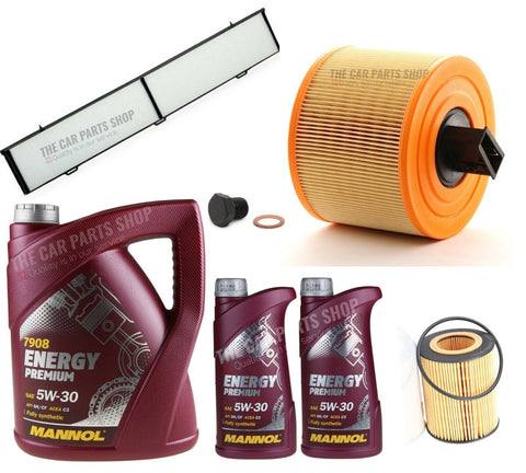 SERVICE KIT FITS BMW 130i MSPORT E87 MANNOL 7LTR WITH AIR OIL CABIN