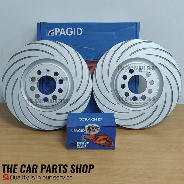 FOR AUDI Q5 2.0 TDI MK1 PAGID REAR GROOVED DISCS 300MM REAR WITH PAGID PADS