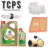 FOR BMW 218D F45 FULL SERVICE KIT WITH 6L CASTROL MOTOR OIL ALL FILTERS