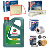 FITS PEUGEOT 3008 1.6 ACTIVE E-HDI FAP FULL BOSCH SERVICE KIT & 4L CASTROL 5W30