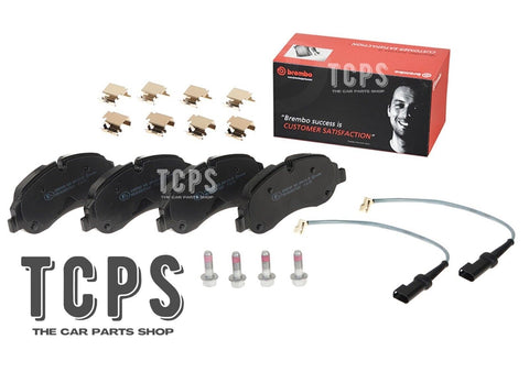 FOR FORD TRANSIT CUSTOM V362 1.0 ECOBOOST PHEV 20-23 BREMBO FRONT PADS+2 SENSORS