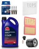 FOR SEAT IBIZA 1.0 TSI FR MK5 COMPLETE SERVICE KIT +  3 BOSCH PLUGS +  FILTERS