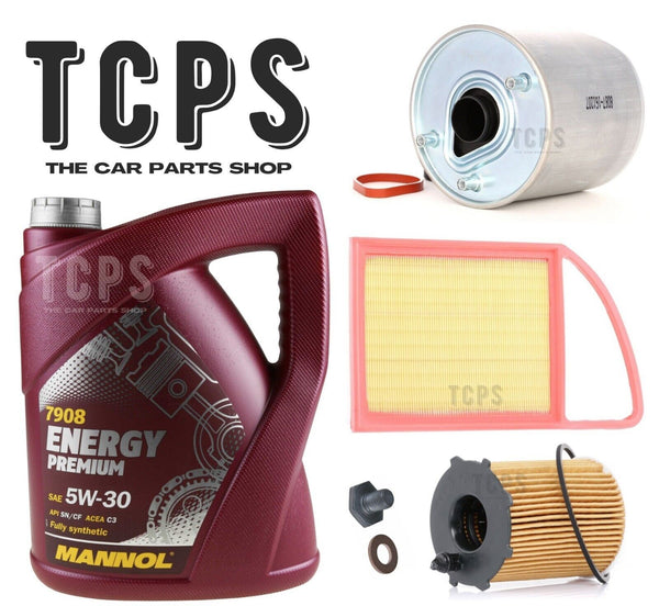 FOR PEUGEOT PARTNER TEPEE 1.6 HDI 2000-2018 5L 5W30 AIR OIL FUEL SERVICE KIT NEW