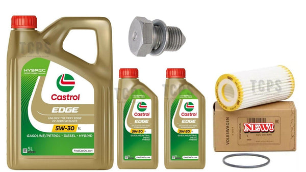 BOSCH SERVICE KIT FOR AUDI RS3 2.5 TFSI 8V GENUIN AUDI FILTER + 7L CASTROL EDGE