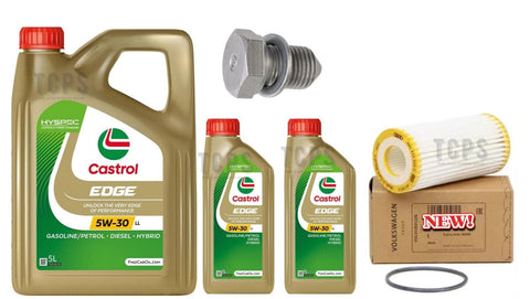 BOSCH SERVICE KIT FOR AUDI RS3 2.5 TFSI 8V GENUIN AUDI FILTER + 7L CASTROL EDGE