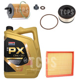 FOR PEUGEOT PARTNER 1.6 HDI 2017+ 5L 0W30 AIR OIL FUEL FILTER SERVICE KIT PACK