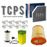FOR AUDI RS6 4.0 TFSI MK4 FULL SERVICE FILTER KIT AIR OIL POLLEN NGK PLUGS X 8