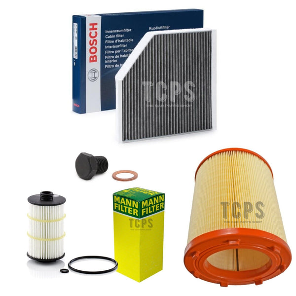 FOR AUDI RS6 4.0 TFSI MK4 SERVICE FILTER KIT NEW OIL, AIR CABIN FILTER SUMP PLUG