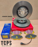 FOR VW GOLF SPORTSVAN 1.6 PETROL 14-16 BREMBO FRONT DISCS 312MM & EBC BRAKE PADS
