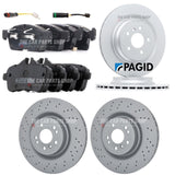 FOR MERCEDES GLE 250 D 4MATIC 15-18 PAGID FRONT & REAR BRAKE DISCS & BRAKE PADS