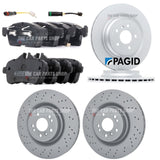 FITS MERCEDES GLE 350 D 4MATIC 15-18 PAGID FRONT & REAR BRAKE DISCS & BRAKE PADS