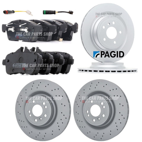 FITS MERCEDES GLE 350 D 4MATIC 15-18 PAGID FRONT & REAR BRAKE DISCS & BRAKE PADS