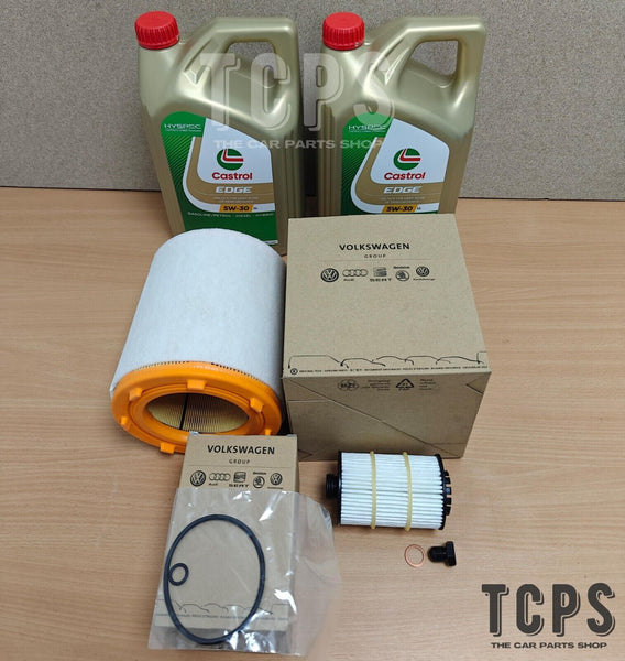 FOR AUDI RS6 4.0 TFSI MK4 GENUINE SERVICE KIT 10L CASTROL 5W30 OIL + AIR FILTER