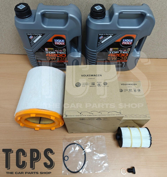 FOR AUDI RS6 4.0 TFSI MK4 10L LIQUI MOLY GENUINE SERVICE KIT OEM AIR & OIL FILT