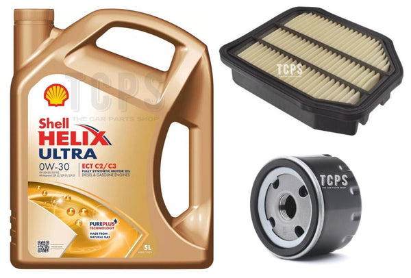 FOR HONDA HR-V 1.6 I-DTEC MK2 SERVICE KIT 5L 0W30 SHELL & AIR OIL FILTER KIT