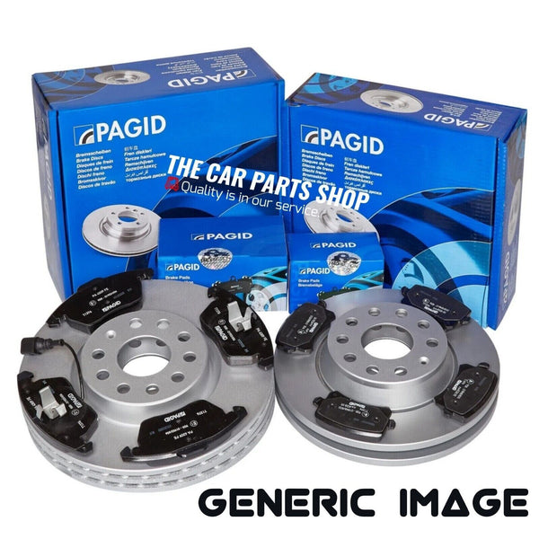 FOR VW SHARAN 2.0 TFSI 2010-2015 PAGID FRONT & REAR BRAKE DISCS + PAGID PADS