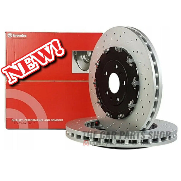 FOR AUDI RS4 B7 4.2 QUATTRO 8ED 05-08 DRILLED BREMBO FRONT BRAKE DISCS 365MM