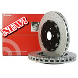 FOR AUDI RS4 B7 AVANT 4.2 8ED 2005-2008 DRILLED BREMBO FRONT BRAKE DISCS 365MM