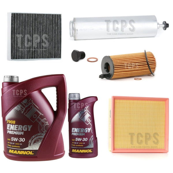 FITS BMW 218D COUPE F22/F87 2014-2020 FULL SERVICE KIT 6L MANNOL EP 5W30 NEW