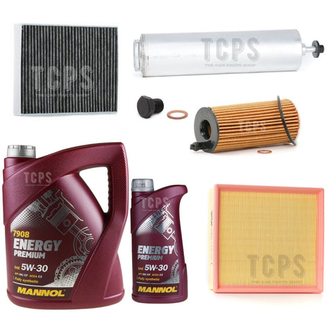 FITS BMW 218D COUPE F22/F87 2014-2020 FULL SERVICE KIT 6L MANNOL EP 5W30 NEW