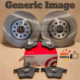 FOR HONDA CIVIC MK7 1.6 I-VTEC PETROL 01-05 FRONT BRAKE DISCS + BREMBO PADS
