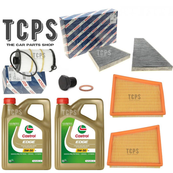 FOR BENTLEY FLYING SPUR 4.0 V8 MK2 SERVICE KIT 10L CASTROL & AIR OIL POLLEN PLUG