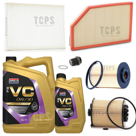 FOR VOLVO XC60 D5 R-DESIGN NAV MK1 FULL SERVICE KIT WITH GRANVILLE 0W30