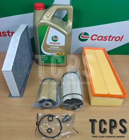 FULL SERVICE KIT WITH 5L CASTROL EDGE 5W30 TO FIT AUDI Q3 2.0 TDI