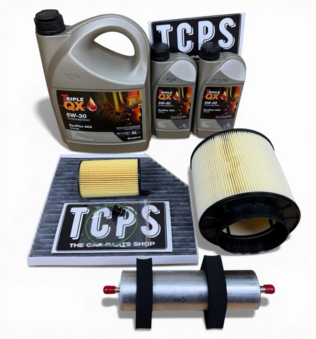 FITS AUDI A5 3.0 TDI V6 MK1 FULL SERVICE KIT 7 L TRIPLE QX 5W30 & ALL FILTERS