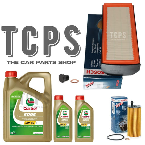 For BMW 535d F10 Bosch Service Kit 7L Castrol & Bosch air oil filter kit