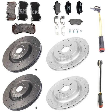 For Mercedes M-CLASS ML63 W166 AMG Front & Rear Brake Discs & Pads & Sensors