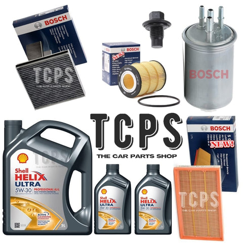 For Jaguar XFS 3.0 TDCI V6 MK1 Full Service Kit with 7L Shell 5W30 C1