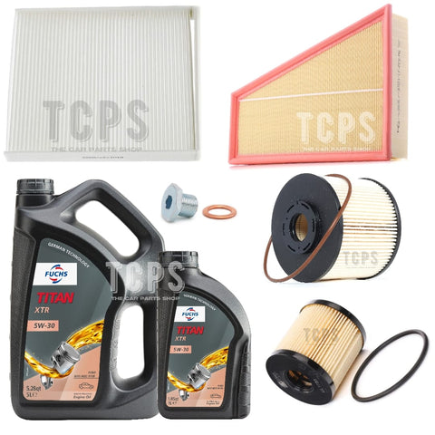 Fits Ford Galaxy 2.0 TDCi MK3 Full Service Kit with 6L Fuchs XTR 5w30