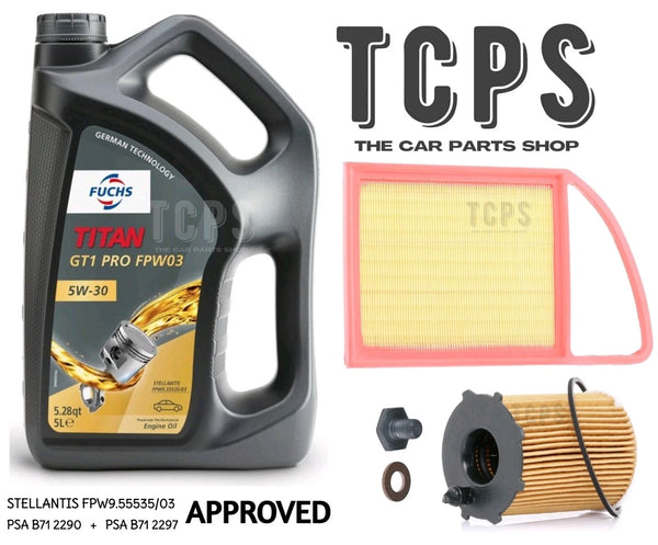 TO FIT PEUGEOT 508 1.6 HDI 11.2010+ SERVICE KIT 5L 5W30 OIL + AIR & OIL FILTER
