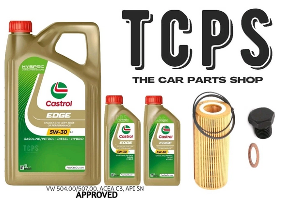 FOR AUDI A4 B8 3.0 TFSI 2012-2015 SERVICE KIT NEW OIL FILTER SUMP PLUG 7L CASTROL 5W30 OIL