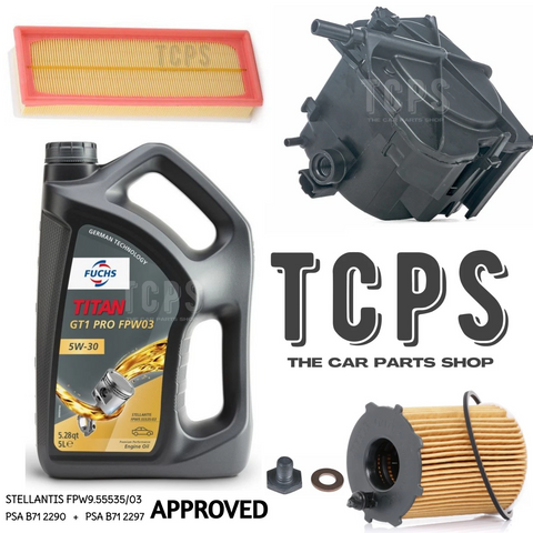 FOR PEUGEOT EXPERT TEPEE 1.6 HDi 07-16 SERVICE KIT 5L FUCHS FPW & FUEL OIL AIR