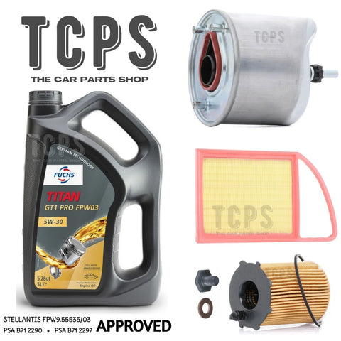 FOR PEUGEOT 207 CC 1.6 HDi 2009-2013 SERVICE KIT 5L ENGINE OIL & AIR OIL FUEL