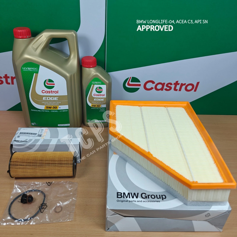 FOR BMW 1 SERIES 118D M SPORT E87 OEM SERVICE KIT 6L CASTROL AIR OIL OEM